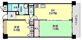 アコール海老江 302 ｜ 大阪府大阪市福島区海老江8丁目（賃貸マンション2LDK・3階・58.26㎡） その2