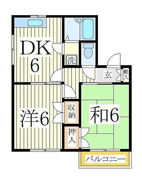 ドミールフィーロ ｜千葉県柏市松ケ崎(賃貸アパート2DK・1階・41.40㎡)の写真 その2