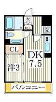 千葉県流山市南流山4丁目（賃貸アパート1DK・3階・29.25㎡） その2