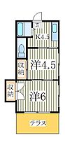 千葉県柏市名戸ケ谷1丁目（賃貸アパート2K・1階・32.00㎡） その2