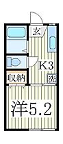 テラムラハイツ  ｜ 千葉県野田市山崎（賃貸アパート1K・2階・18.84㎡） その2