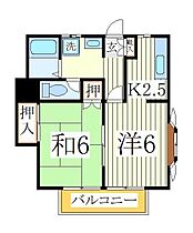 千葉県流山市東深井（賃貸アパート2K・2階・37.26㎡） その2