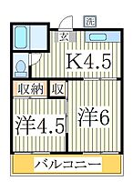 キフネハイツＡ  ｜ 千葉県流山市東初石2丁目（賃貸アパート2K・1階・30.00㎡） その2