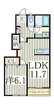 リバーサイドＭ＆Ｋ  ｜ 千葉県白井市白井（賃貸アパート1LDK・1階・43.90㎡） その2