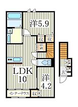 アードレークレセント  ｜ 千葉県野田市山崎（賃貸アパート2LDK・2階・58.40㎡） その2