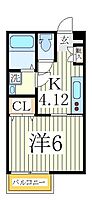 アパートメントK Vol.VI  ｜ 千葉県柏市名戸ケ谷1丁目（賃貸アパート1K・2階・24.83㎡） その2