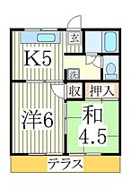 コーポ落合  ｜ 千葉県柏市北柏2丁目（賃貸アパート2K・2階・34.60㎡） その2