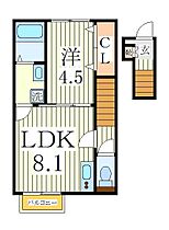 ＡＪ南柏Ｆirst  ｜ 千葉県流山市向小金1丁目（賃貸アパート1LDK・2階・34.56㎡） その2