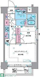 GENOVIA浅草VIskygarden 5階1LDKの間取り