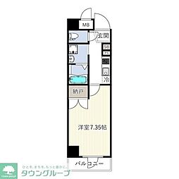 ＥＳ−Ｇｒａｎｄｅ門前仲町 3階1Kの間取り