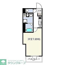 ＥＳ−Ｇｒａｎｄｅ門前仲町 3階1Kの間取り