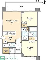 ラティエラ両国 2LDKの間取図画像
