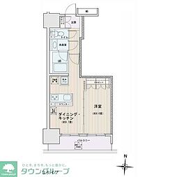 エスティメゾン錦糸町2 1LDKの間取図画像