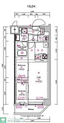 プレール・ドゥーク亀戸小村井 1SLDKの間取図画像