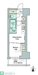 Brillia ist 錦糸公園 1DKの間取図画像