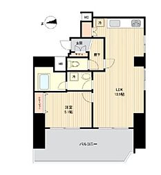 ラクラス新御徒町 1LDKの間取図画像