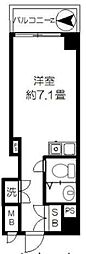 レジデンス上野 ワンルームの間取図画像