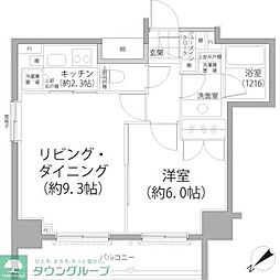PARKHABIO東向島 1LDKの間取図画像