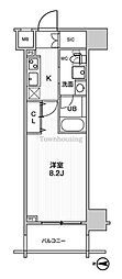 ステージグランデ錦糸町2 1Kの間取図画像