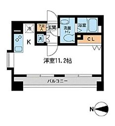 HF錦糸町レジデンス ワンルームの間取図画像