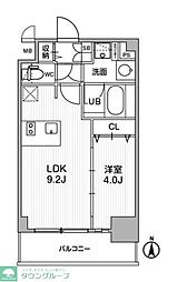 ディームス東陽町2 1LDKの間取図画像