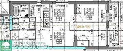 ラヴィエール住吉駅前 2LDKの間取図画像