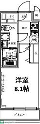 S-RESIDENCE亀戸lume 1Kの間取図画像