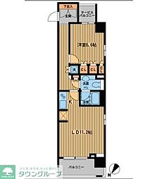 プライムアーバン日本橋横山町 1LDKの間取図画像