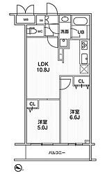 ライムレジデンス曳舟 2LDKの間取図画像