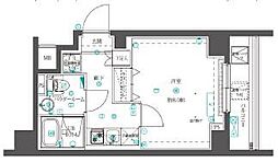 クオリタス押上 1Kの間取図画像