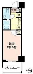 MFPRコート木場公園 1Kの間取図画像