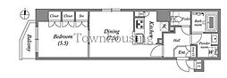 GRANPASEO本所吾妻橋 1DKの間取図画像