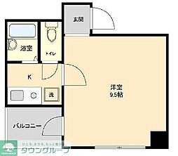 S-FORT日本橋箱崎 1Kの間取図画像