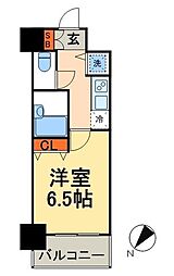 カスタリア東日本橋3 1Kの間取図画像