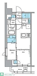 ルフォンプログレ上野御徒町 1LDKの間取図画像