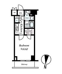 ルーブル清澄白河参番館 1Kの間取図画像