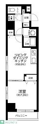 アーバイル両国 1LDKの間取図画像