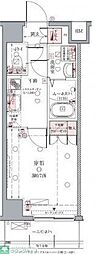 クレヴィスタ亀戸2 1Kの間取図画像