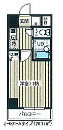 プライム・アーバン住吉 1Kの間取図画像