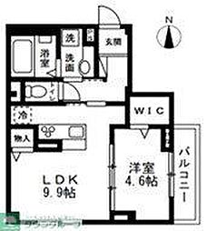ディーズプラス篠崎 1LDKの間取図画像