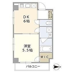 GLANZ 1Kの間取図画像