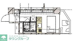 TRUST VALUE不動前 8階ワンルームの間取り