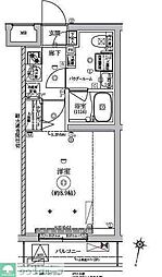 RELUXIA西馬込 1階1Kの間取り