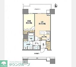 ＨＡＲＵＭＩ　ＦＬＡＧ　ＳＵＮ　ＶＩＬＬＡＧＥ　Ｔ棟 19階2LDKの間取り