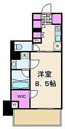 パークアクシス門前仲町・清澄庭園 6階1Kの間取り