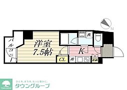 ＧＲＡＮ　ＰＡＳＥＯ麻布十番 4階1Kの間取り