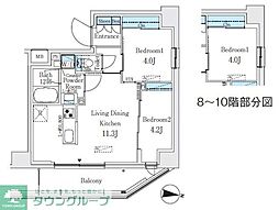 間取図画像 2LDK