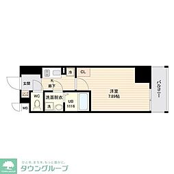 オープンブルーム品川南大井 1Kの間取図画像