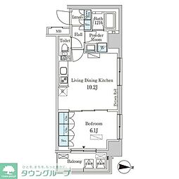 パークアクシス本所・親水公園 1LDKの間取図画像