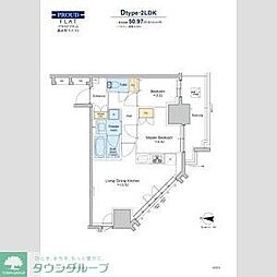 墨田区緑4丁目マンション 2LDKの間取図画像